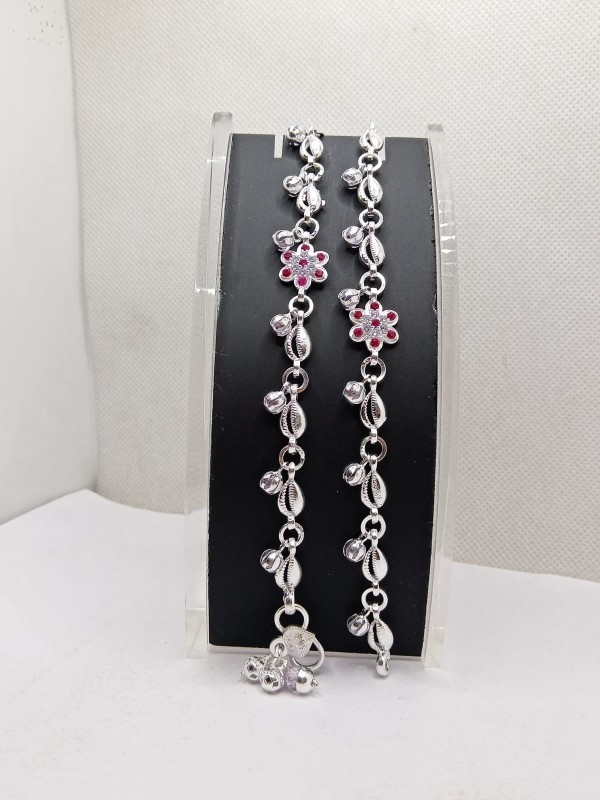 Pure silver 75% bridal payal p = 60